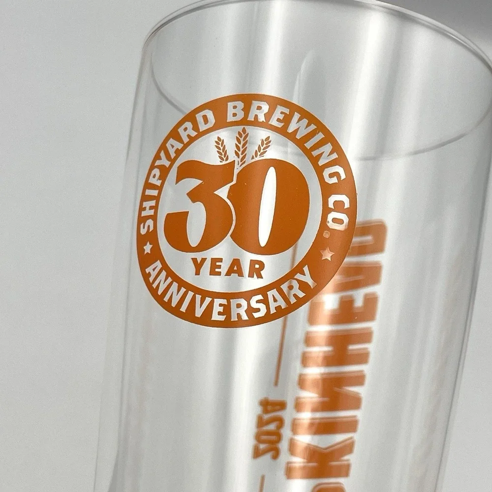 Shipyard Brewing Co 30 Year Anniversary Pumpkinhead 2024 Pint‎ Glass